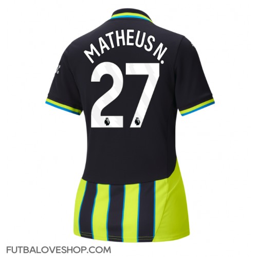 Dres Manchester City Matheus Nunes #27 Preč pre Ženy 2024-25 Krátky Rukáv